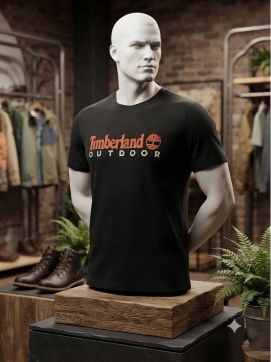 Футболка Timberland, 100% хлопок, сделано в Турции для мужчин