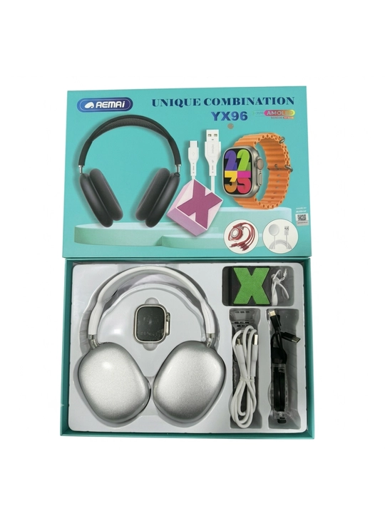 Набор аксессуаров Aemai YX96, смарт-часы, Bluetooth-наушники и кабели