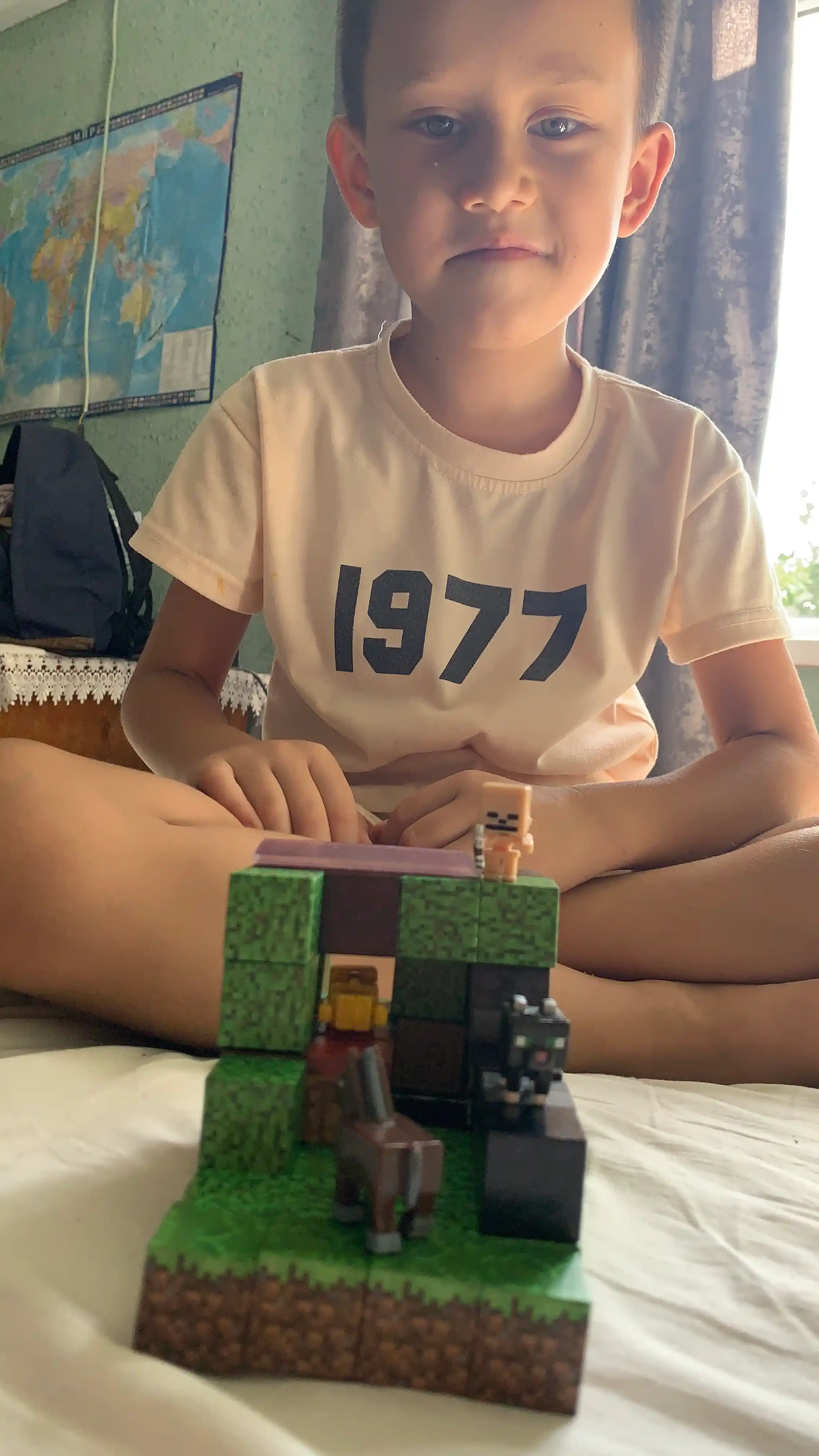 Конструктор магнитный развивающий набор Minecraft
