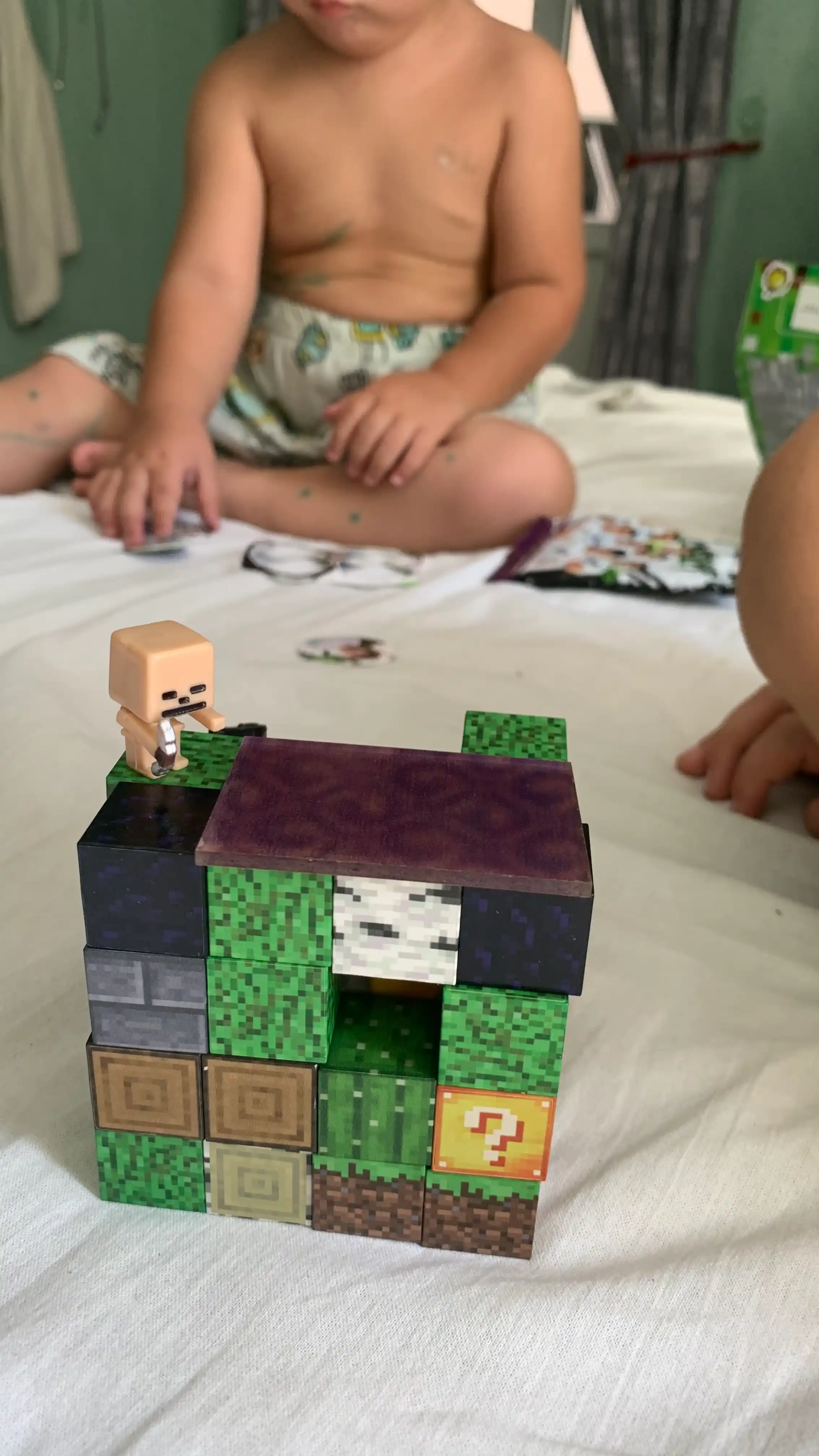 Конструктор магнитный развивающий набор Minecraft