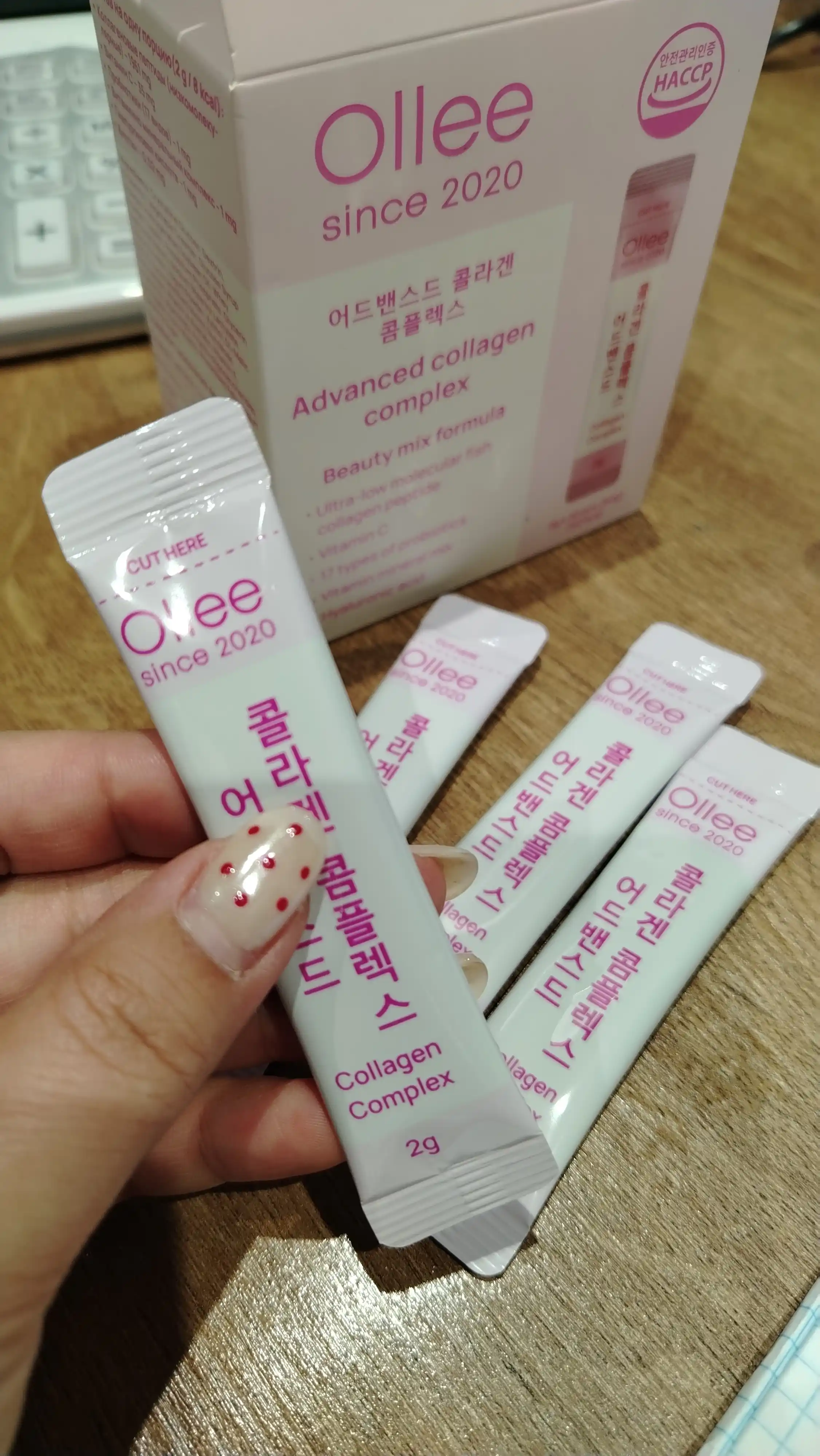 Soch, teri va bo‘g‘imlar uchun OLLEE Advanced Collagen Complex kollagen kompleksi