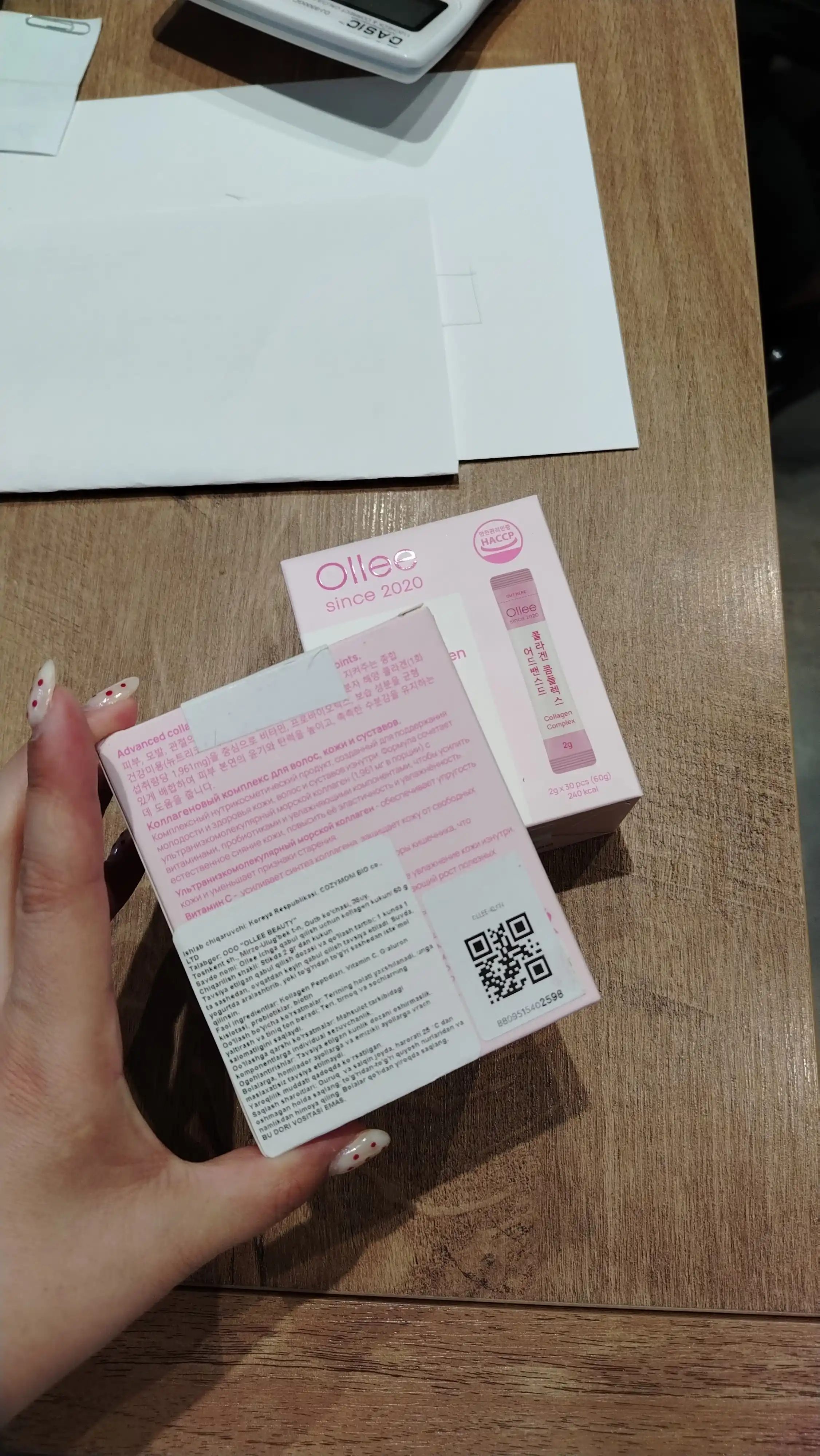 Soch, teri va bo‘g‘imlar uchun OLLEE Advanced Collagen Complex kollagen kompleksi