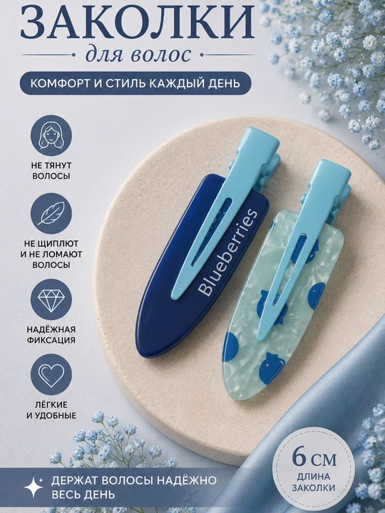 Заколка для волос декоративная - 