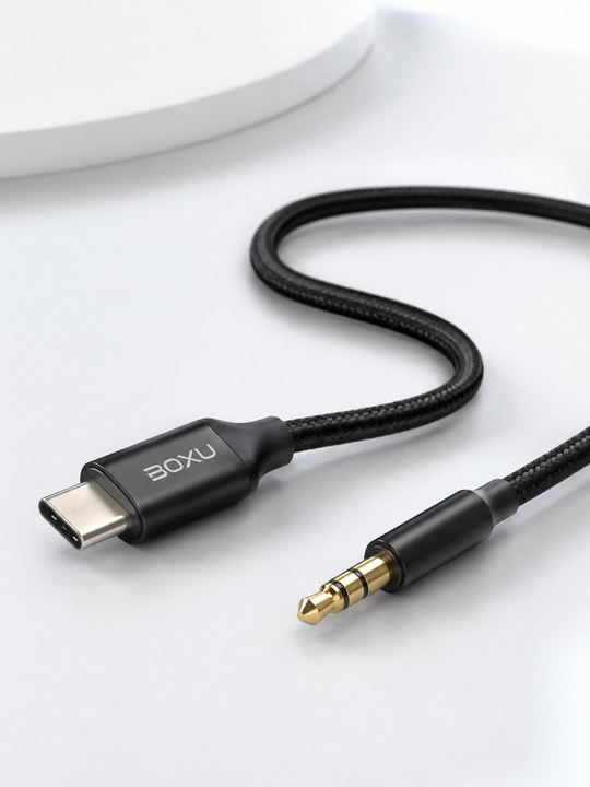 Type-C — 3,5 mm AUX kabel, 1 m