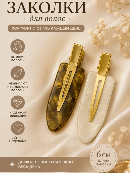 Заколка для волос декоративная - 