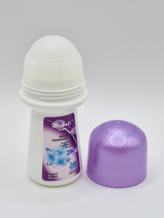 Wokali Rollerball Deodorant gul iforli dezodorant-antiperspirant, 24 soatlik himoya, 50 ml