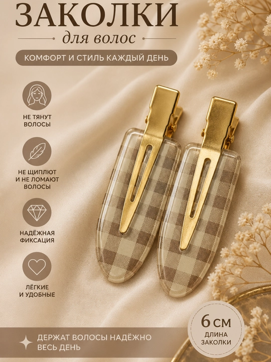 Заколка для волос декоративная - 