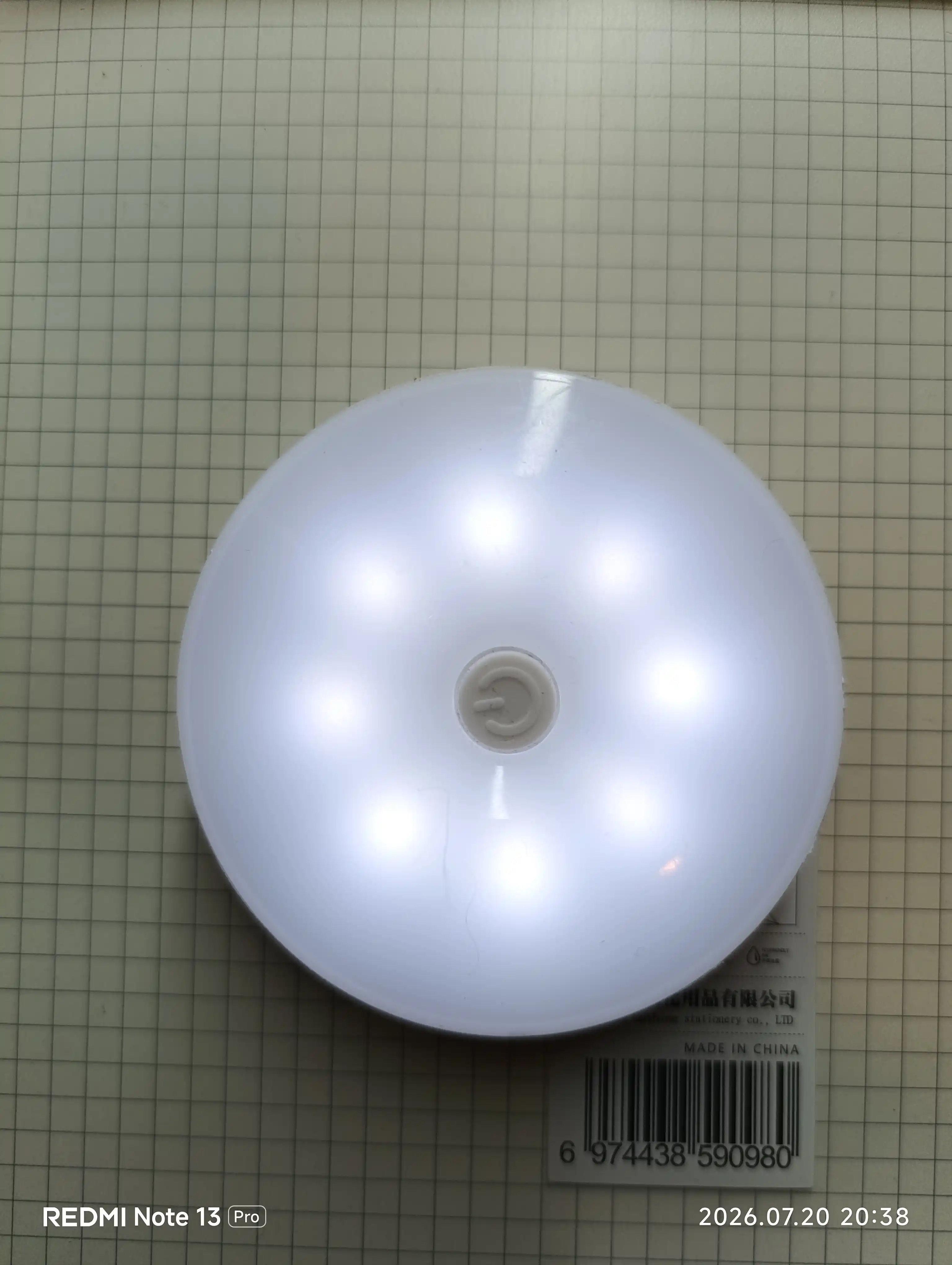 Simsiz LED chiroq, tungi yorug'lik, harakat sensori bilan chiroq, tungi lampa, svetilnik