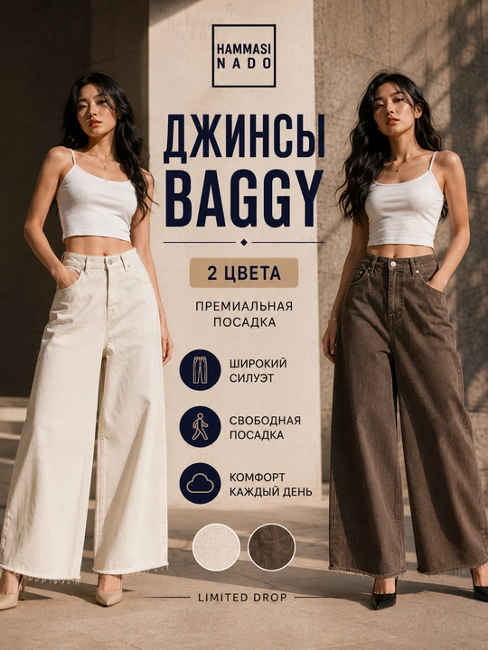 Ayollar baggy jinsi, Y2K, keng jinsi, klassik, koreys uslubi, baland bel - 