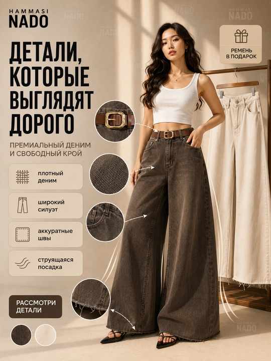 Ayollar baggy jinsi, Y2K, keng jinsi, klassik, koreys uslubi, baland bel