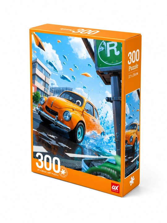 Jigsaw Puzzle 300 bo'lak retro avtomobil pazli bolalar uchun rivojlantiruvchi sovg'a o'yin