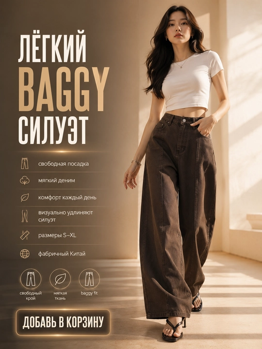 Ayollar baggy jinsi, Y2K, keng jinsi, klassik, koreys uslubi, baland bel