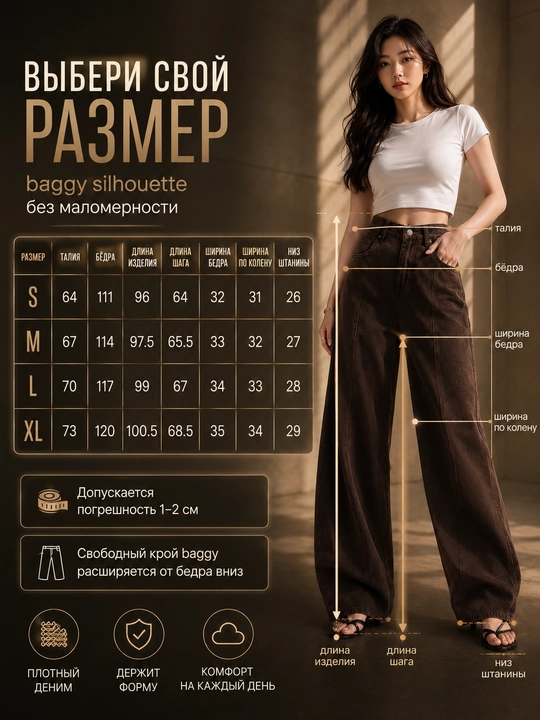 Ayollar baggy jinsi, Y2K, keng jinsi, klassik, koreys uslubi, baland bel