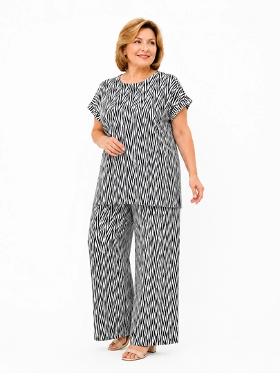 Ayollar uchun zamonaviy dvoyka komplekt- qulay va chiroyli tanlov. Shtapel poplin material - 