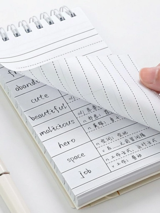 Блокнот для изучения иностранных слов Wordbook, словарь