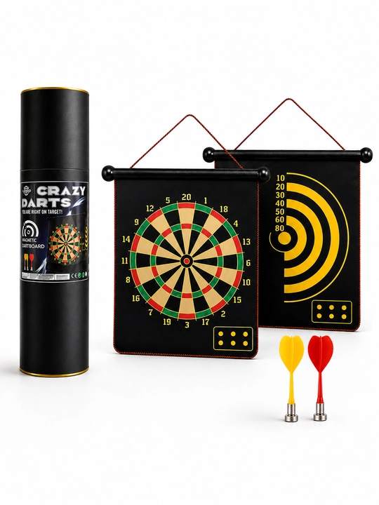 Магнитный дартс LANAO Crazy Darts, двусторонняя доска - 