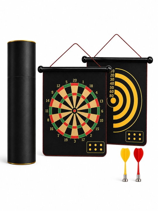 LANAO Crazy Darts magnitli dart taxtasi, 2 tomonlama