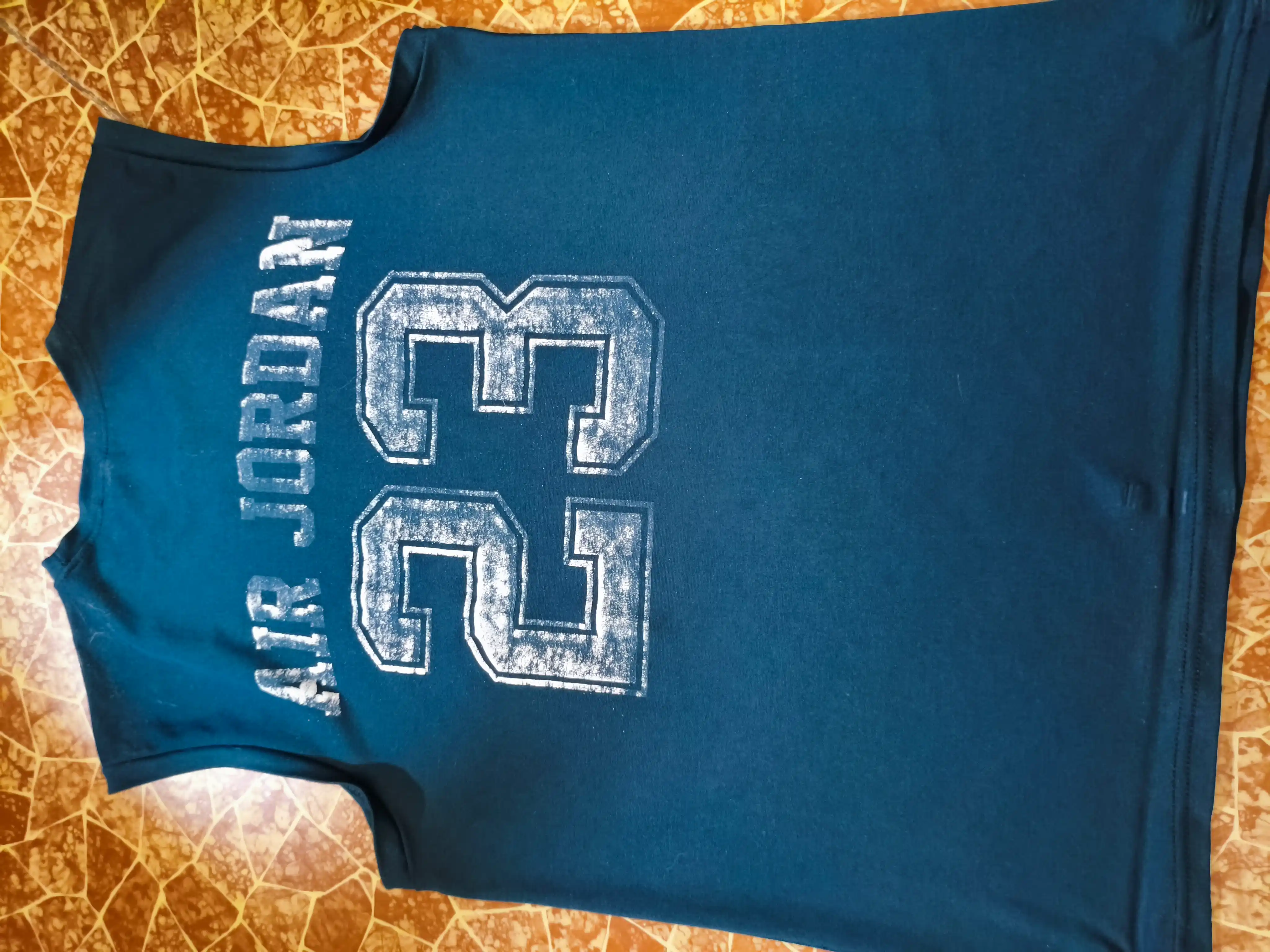 Jordan printli erkaklar yengsiz futbolkasi sport va kundalik kiyish uchun L-3XL