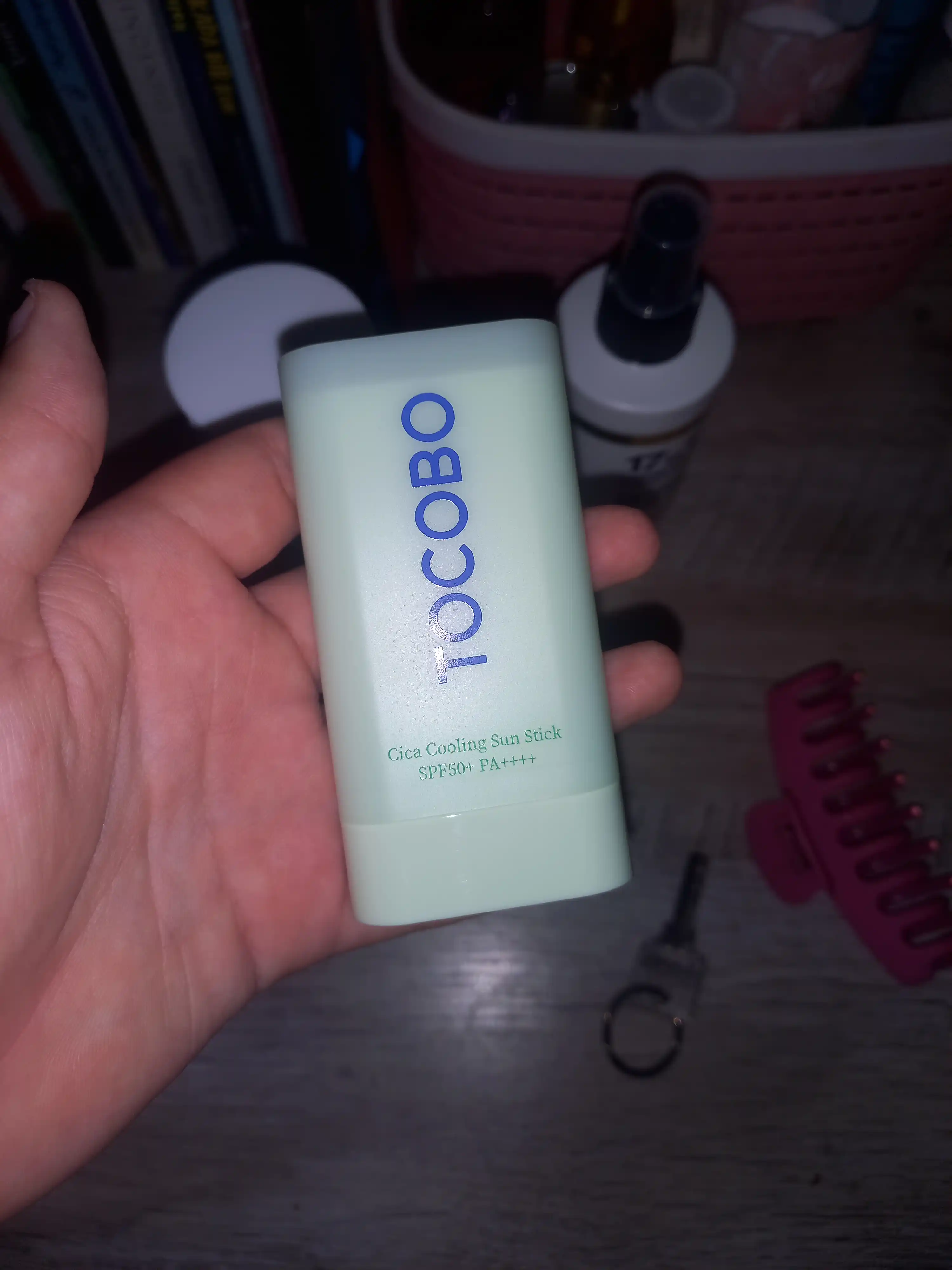 Tinchlantiruvchi quyoshdan himoyalovchi stik Tocobo Cica Cooling Sun Stick SPF50+ PA++++
