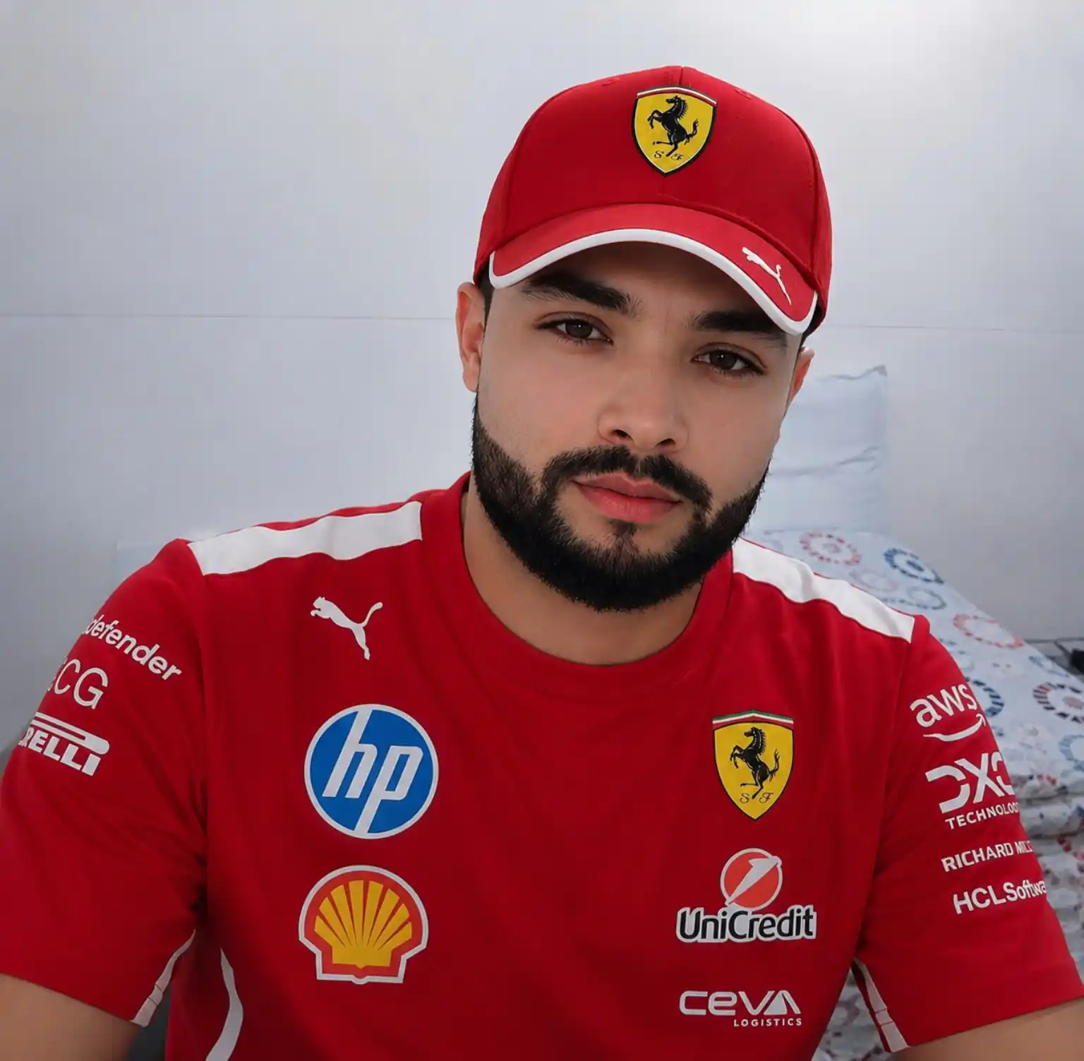Футболка Formula 1 Scuderia Ferrari Puma, красная, спортивная, унисекс