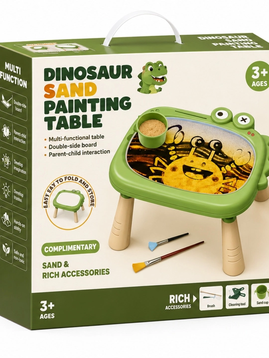Детский столик для рисования песком Dinosaur Sand Painting Table