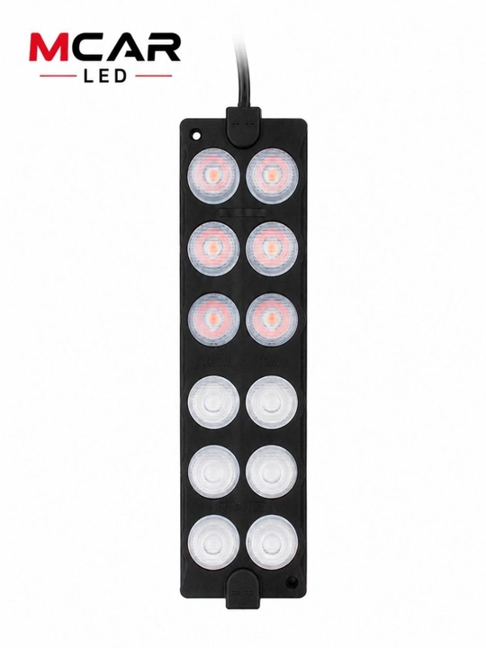 Светодиодная мигалка MCAR 12V, 12 LED — для всех типов автомобилей, мотоциклов и скутеров