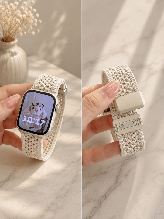 Эластичный нейлоновый ремешок Apple Watch 42/44/45/49 мм Ultra SE Series 1–10