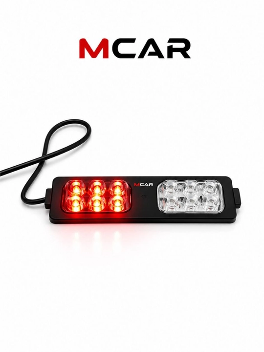 Светодиодная мигалка MCAR 12V, 12 LED — для всех типов автомобилей, мотоциклов и скутеров