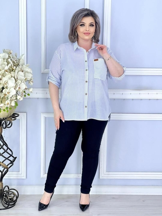 Ayollar katta o'lchamli bluzasi 50-60 Baxor.LINE - 