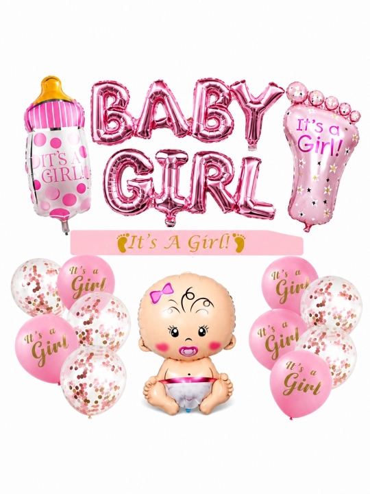Набор воздушных шаров BABY BOY и BABY GIRL - 