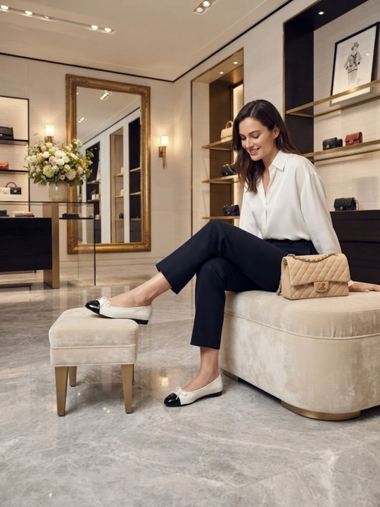 Балетки Chanel, элегантность и комфорт, идеальный выбор для осени