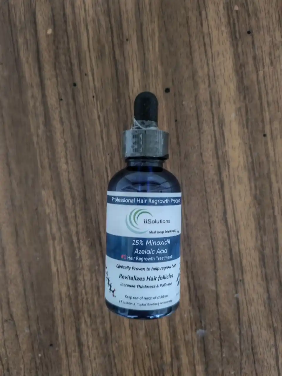 IiSolutions minoksidil 15% soch va soqol uchun, Minoxidil 15%