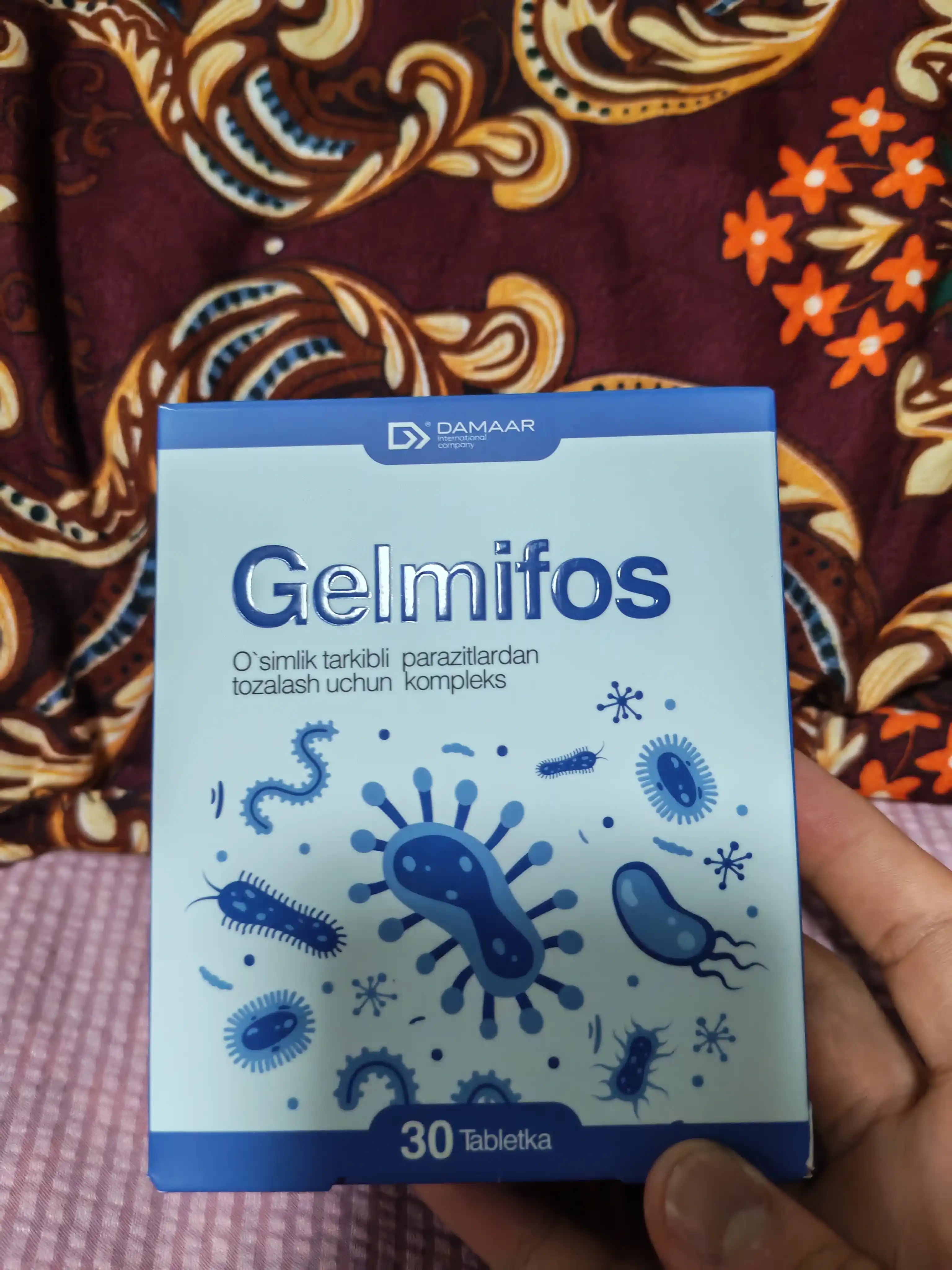 Gelmifos gijjalar va parazitlarga qarshi o‘simlik tabletkalar №30