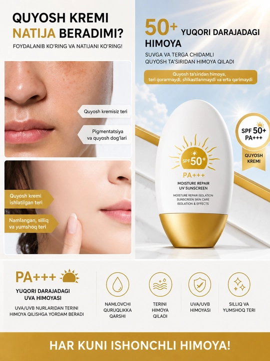 HUNMUI SPF 50 quyoshdan himoya kremi