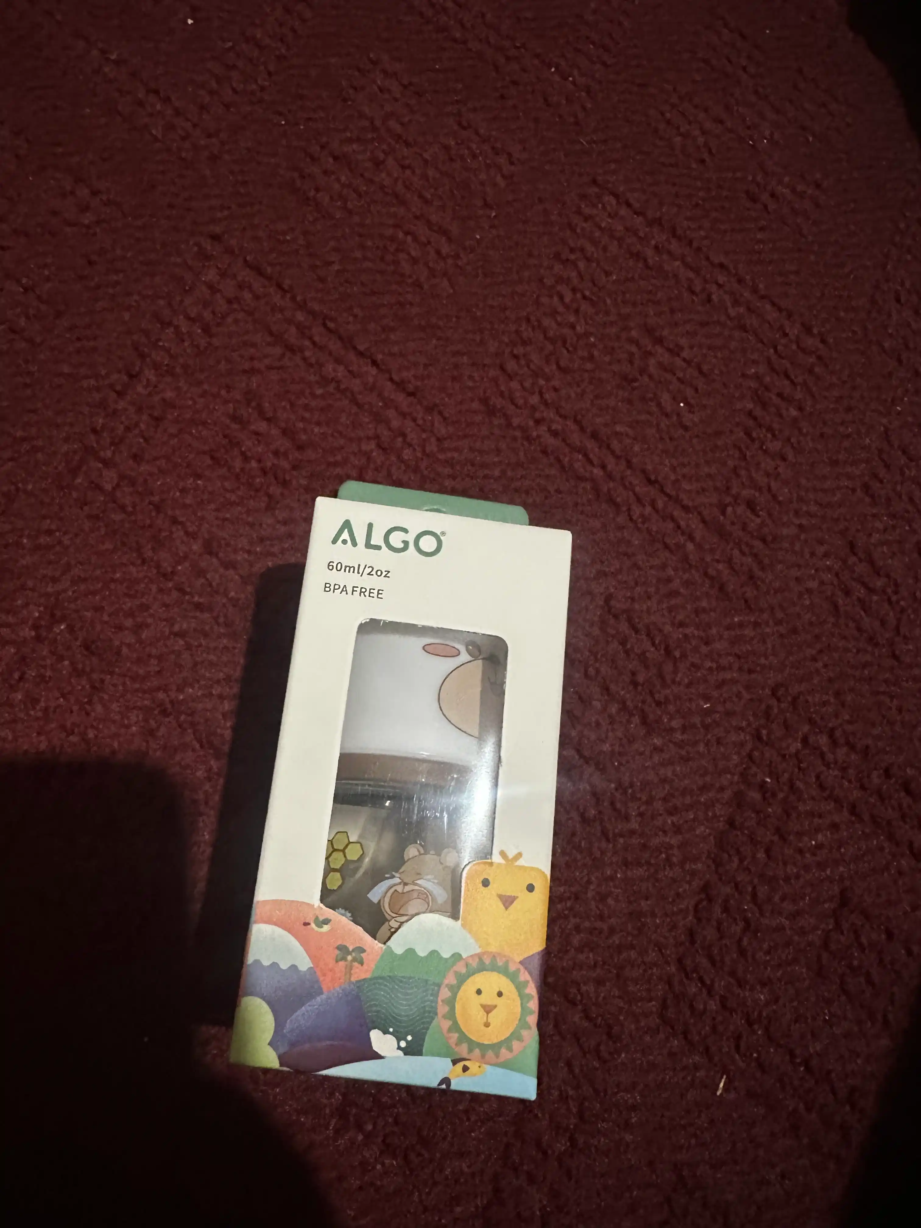Algo Natural chaqaloqlarni ovqatlantirish uchun silikon butilka, 60 ml