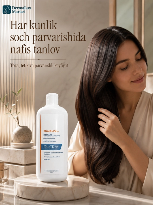 Soch to‘kilishiga qarshi mustahkamlovchi Ducray Anaphase+ shampun, 400 ml