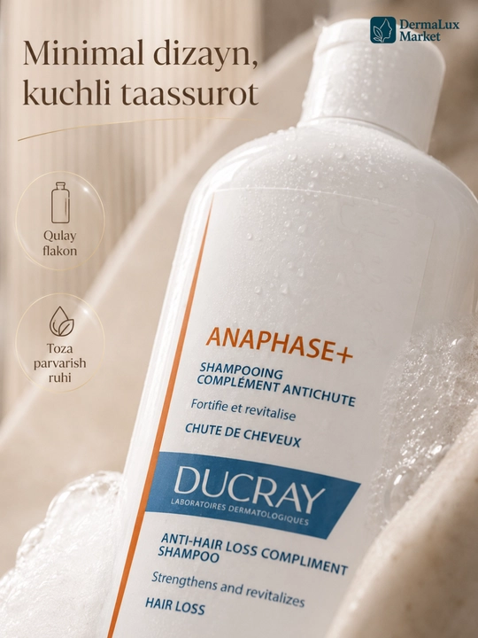 Soch to‘kilishiga qarshi mustahkamlovchi Ducray Anaphase+ shampun, 400 ml