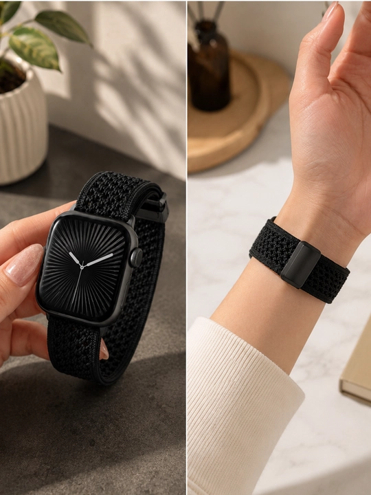 Эластичный нейлоновый ремешок Apple Watch 42/44/45/49 мм Ultra SE Series 1–10