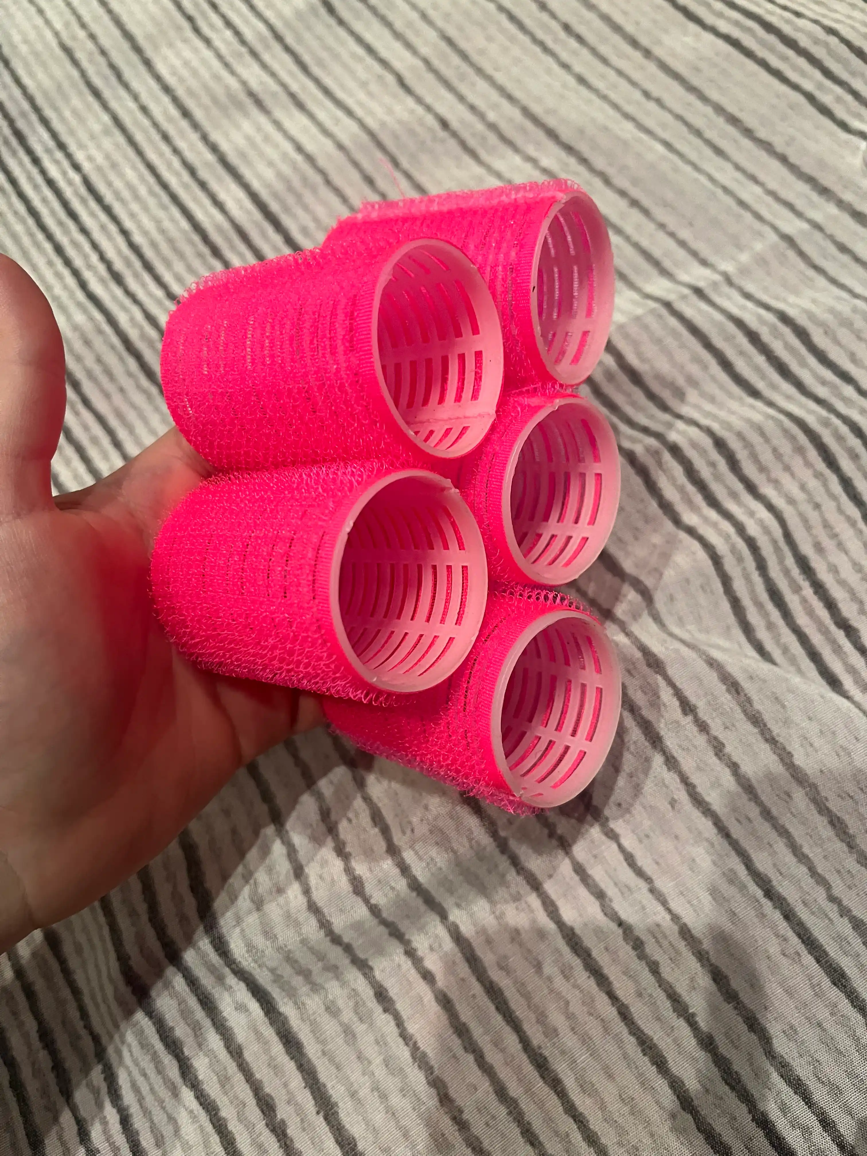Бигуди на липучке для укладки и объема, Velcro, пластиковые, 40 мм, 5 шт