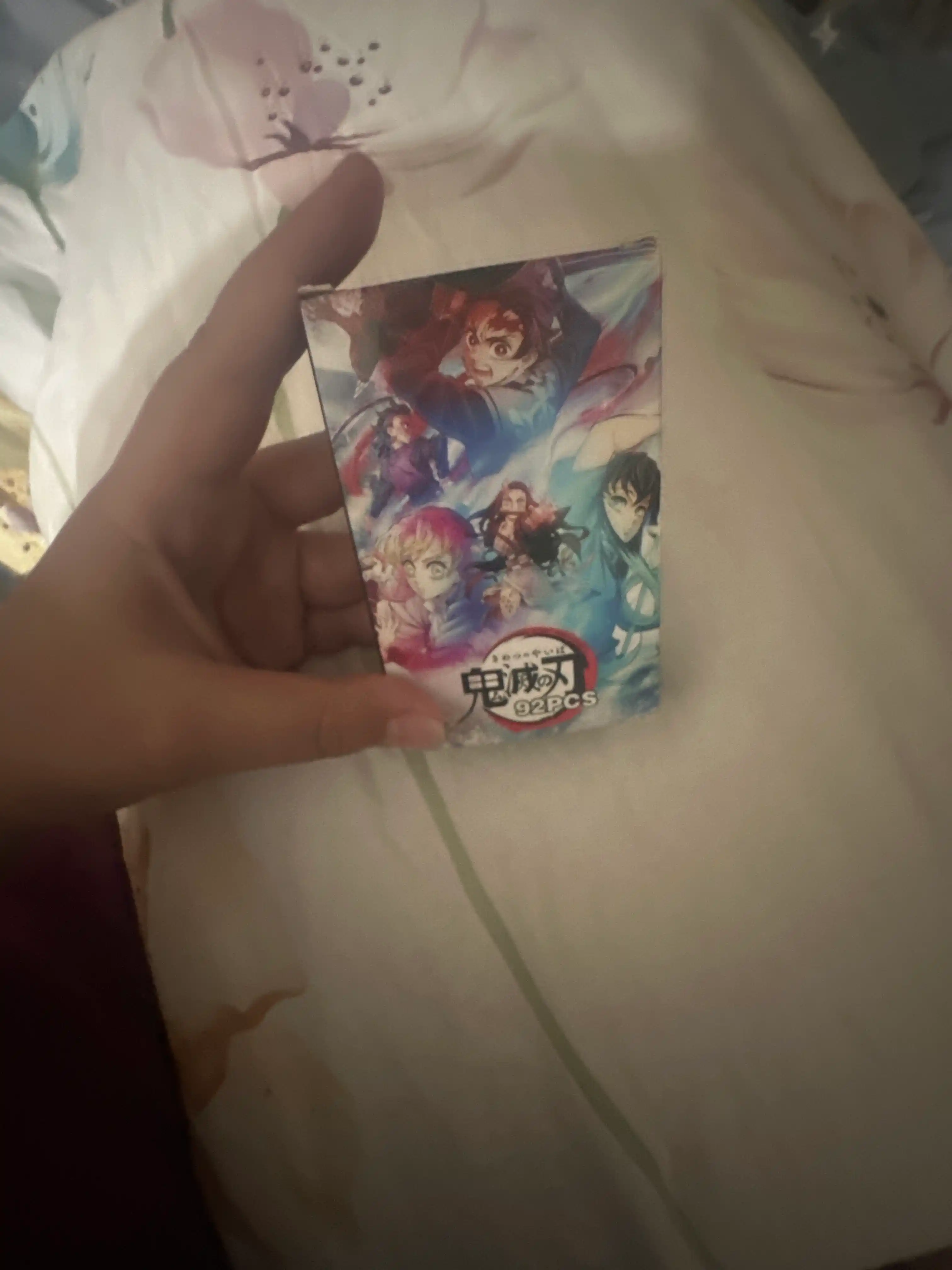 Anime Lomo kartalari to'plami bir parcha, sehrli jang, jin o'ldiruvchi pichoq, monolog