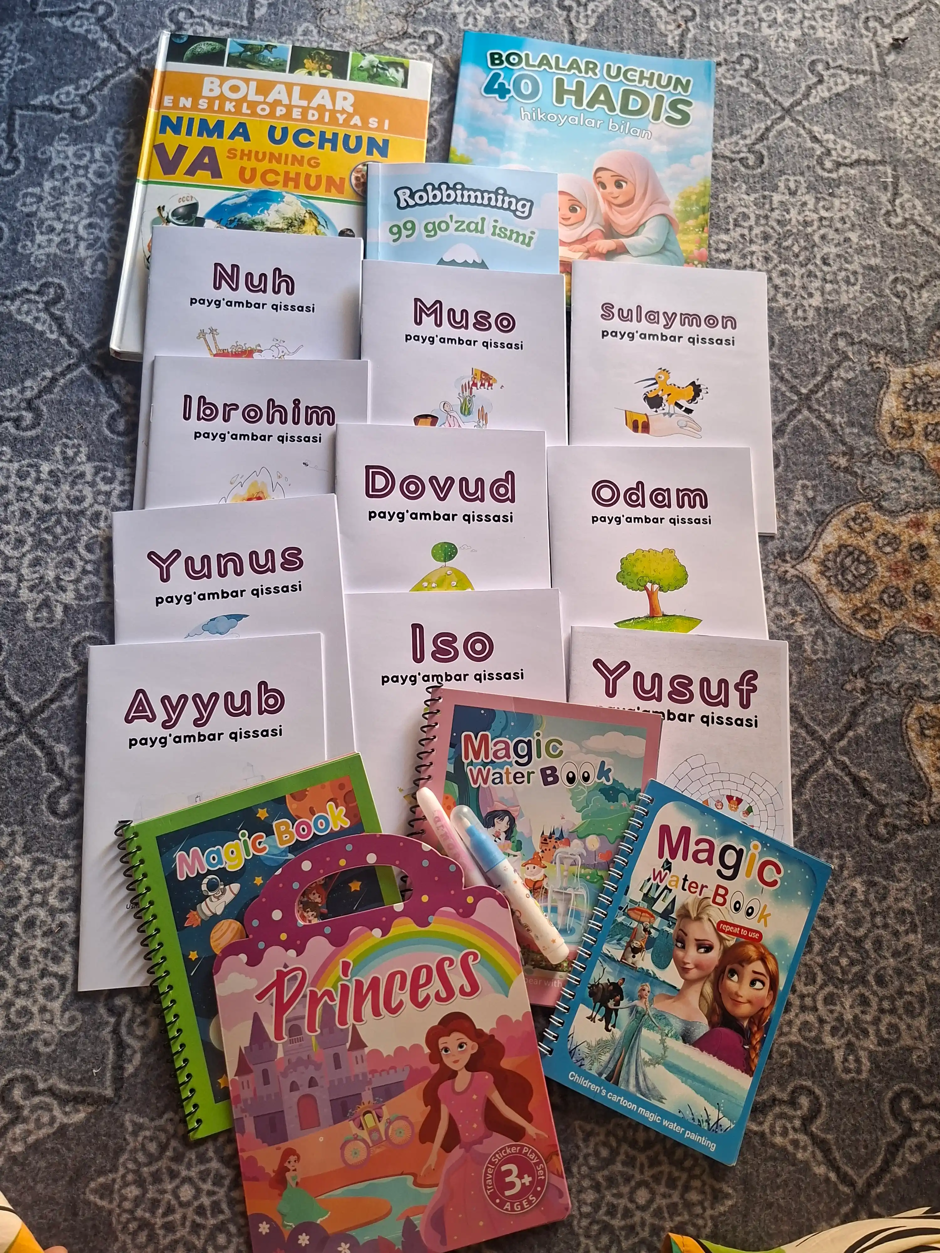 Bolalar uchun qayta yopishtiriladigan stiker kitobcha