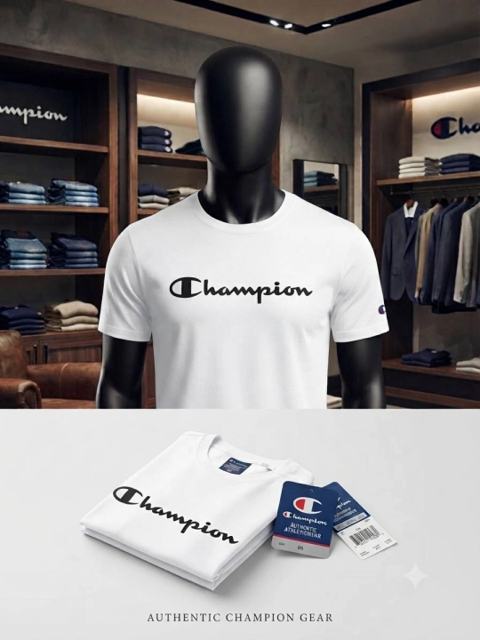Футболка CHAMPION, 100% хлопок, сделано в Турции для мужчин - 