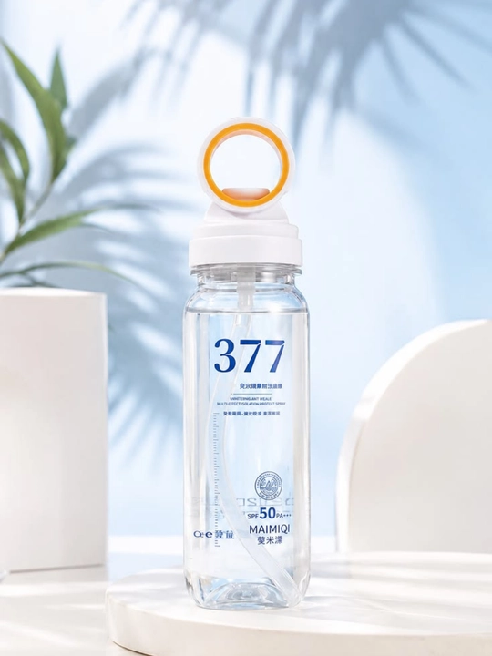 Quyoshdan saqlovchi yuz va tana uchun sprey 377 SPF 50+, namlantiruvchi va oqartiruvchi