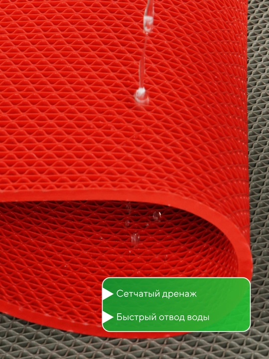 Резиновый противоскользящий коврик дорожка «Зигзаг» и «Ёлочка» в рулоне