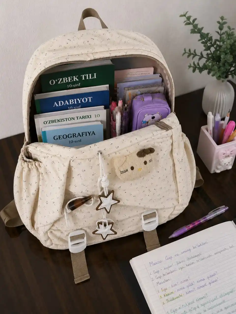 Ryukzak Y2K uslubdagi, maktab sumkalar qizlar uchun, maktab uchun sumka