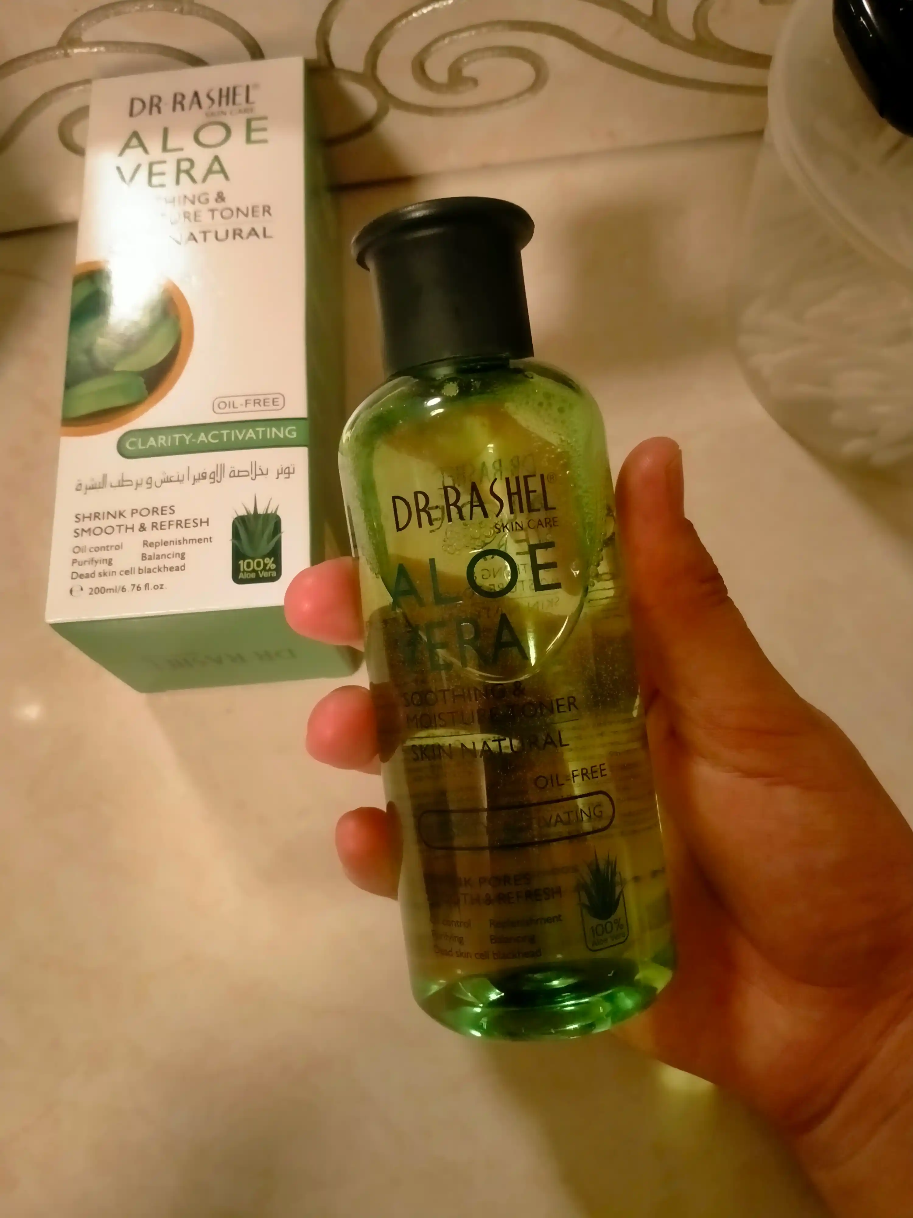 Aloe vera bilan yuzni namlovchi va tinchlantiruvchi toner, Dr. Rashel Aloe Vera, 200 ml