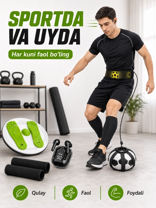 Air 31 simsiz quloqchin, sport va faollik uchun 4 ta mahsulotli set