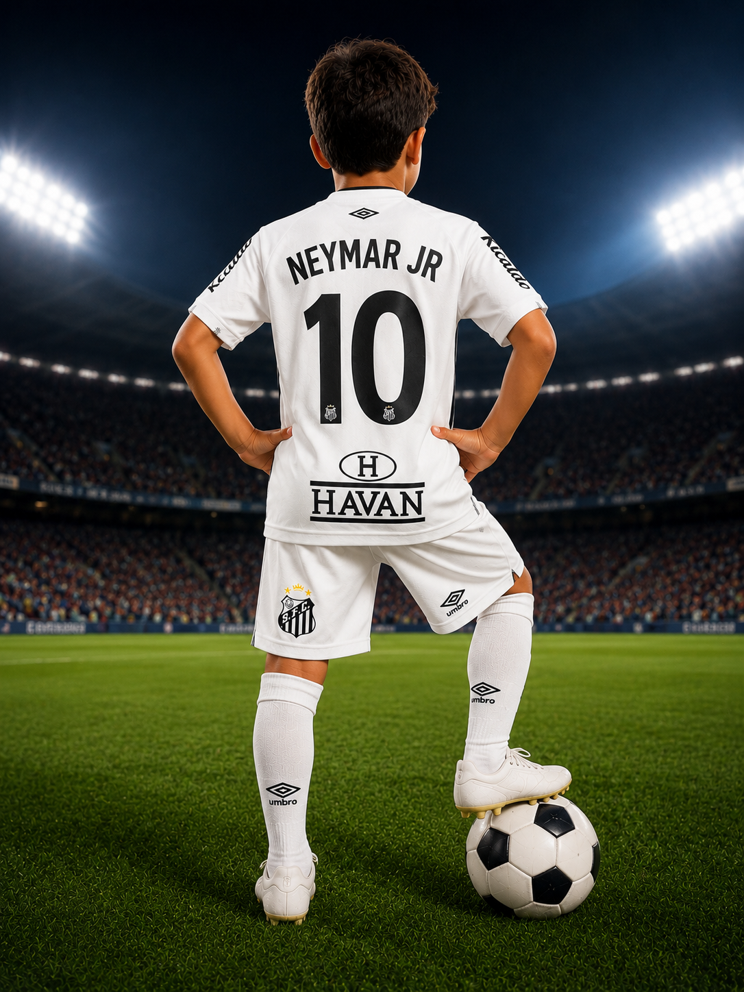 Santos FC Neymar Jr 10 Bolalar Futbol Formasi 2024/25 - 