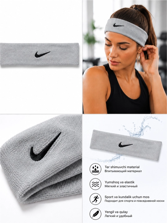 Ayollar va qizlar uchun elastik sport bosh bog'ichi