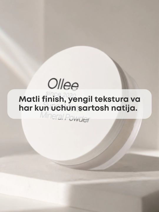 Пудра минеральная для лица OLLEE Super Matte Sebum-Free, матирующая, корейская косметика